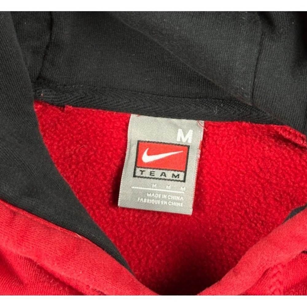 Vintage Unlv Rebels Hoodie Mens Medium Red Nike Center Swoosh Sweatshirt Y2k View 5